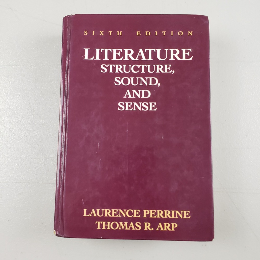 Literature Structure Sound and Sense 6th Edition Perrine Arp Hardcover 1993 HBJ
